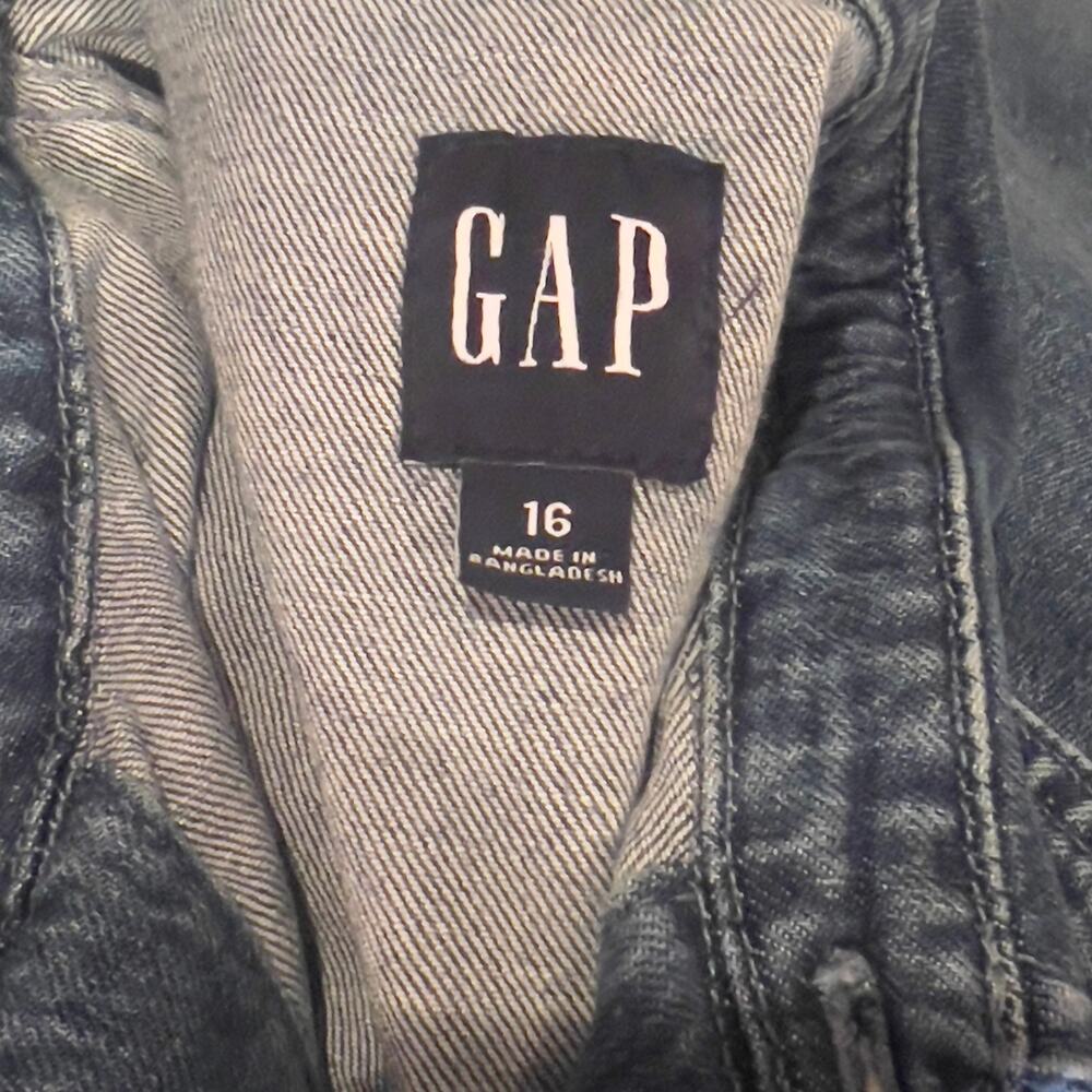 Gap Denim Jumpsuit Medium Wash Women Size 16 XL - Picture 6 of 6